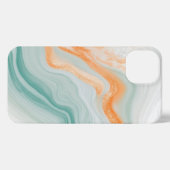 Elegant White Marble Pattern iPhone Hülle (Rückseite (Horizontal))