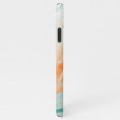 Elegant White Marble Pattern iPhone Hülle (Rechte Seite)