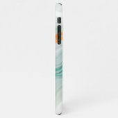 Elegant White Marble Pattern iPhone Hülle (Linke Seite)