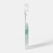 Elegant White Marble Pattern iPhone Hülle (Linke Seite)