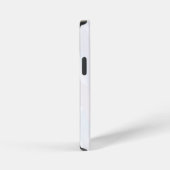 Elegant White Marbled Textured iPhone Hülle (Rechte Seite)