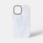Elegant White Marbled Textured iPhone Hülle (Rückseite)
