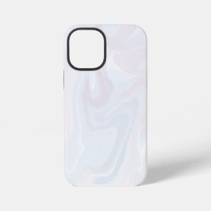 Elegant White Marbled Textured iPhone 12 Mini Hülle