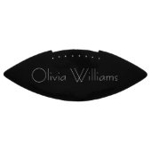 Elegant White Monogram | Stilvoll modern Minimalis Football (Panel)