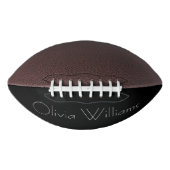 Elegant White Monogram | Stilvoll modern Minimalis Football (Vorderseite)