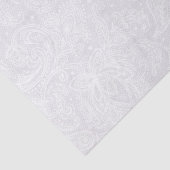 Elegant White Paisley Lace Seidenpapier (Ausschnitt)
