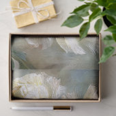 Elegant White Peonies in Bloom Seidenpapier (Geschenk)