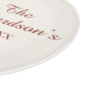 Elegant White Poinsettia Custom Christmas Schneidebrett (Ecke)