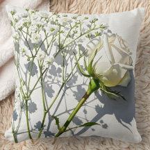 Elegant White Rose Baby's Breath