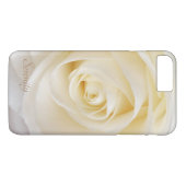 Elegant White Rose Floral Case-Mate iPhone Hülle (Rückseite (Horizontal))
