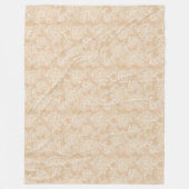 Elegant White Rose Floral Fleecedecke (Vorderseite)