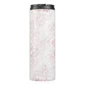 Elegant White Rose Gold Eye Sun Moon Mandala Thermosbecher (Rückseite)