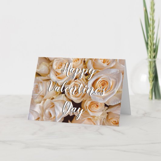 Elegant White Roses Frische Pasta machen Karte (Vorderseite)