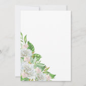 Elegant White Roses | Orchids 70. Geburtstagsparty Einladung (Rückseite)