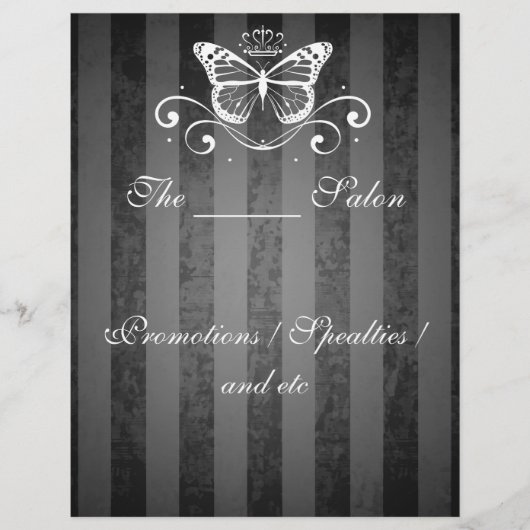 Elegant White Royal Butterfly Flyer (Vorne)