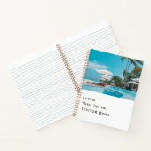 Elegant White | Rückmeldung von Urlaubern Notizblock (Innenseite)