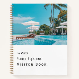 Elegant White | Rückmeldung von Urlaubern Notizblock