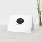 Elegant White & Silver Weihnachten Poinsettia (Rückseite)