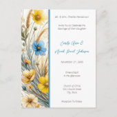 Elegant White SnowDrop Einladung zur Hochzeit (Vorderseite)