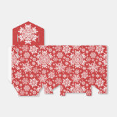 Elegant White Snowflake (Cranberry) Geschenkschachtel (Ungefaltet)