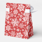 Elegant White Snowflake (Cranberry) Geschenkschachtel (Rückseite)