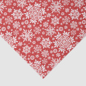 Elegant White Snowflake (Cranberry) Seidenpapier (Ausschnitt)