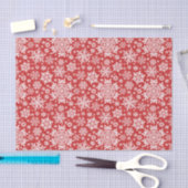 Elegant White Snowflake (Cranberry) Seidenpapier (Handwerk)