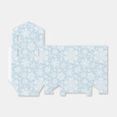 Elegant White Snowflake (Frost Blue) Geschenkschachtel (Ungefaltet)