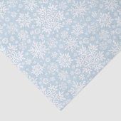 Elegant White Snowflake (Frost Blue) Seidenpapier (Ausschnitt)