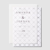 Elegant White Typographic Pergament Einladungen (Versetzt (Einladung))