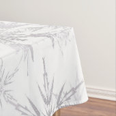 Elegant White Winter Snowflakes Tischdecke (Beispiel)