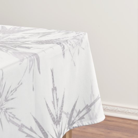 Elegant White Winter Snowflakes Tischdecke (Beispiel)
