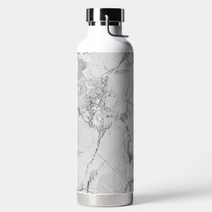 Elegant Whorls Gray 'Majestic Marble Impressions' Trinkflasche