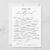 Elegant wie sie Bridal Libs Game treffen Einladung (Vorderseite)