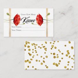 Elegant Wie viele Kisses Bridal Einschließungskart Begleitkarte