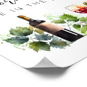Elegant Wie viele Weinkeller Brautparty Poster (Ecke)