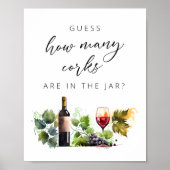 Elegant Wie viele Weinkeller Brautparty Poster (Vorne)