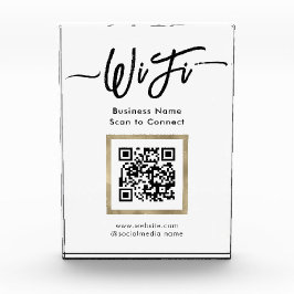 Elegant Wifi Connection QR Code Fotoblock
