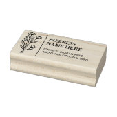 Elegant Wild Blume Business Custom Gummistempel (Stempel)