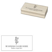 Elegant Wild Blume Handmade Gummistempel (Stempel)