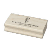 Elegant Wild Blume Handmade Gummistempel (Stempel)