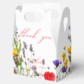 Elegant Wild Floral Blooming Garden Wedding Geschenkschachtel (Geöffnet)