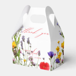 Elegant Wild Floral Blooming Garden Wedding Geschenkschachtel