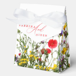 Elegant Wild Floral Blooming Garden Wedding Geschenkschachtel