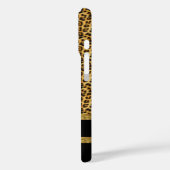 Elegant Wild Leopard Black and Gold Case-Mate iPhone Hülle (Rückseite / Links)