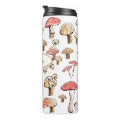 Elegant Wild Mushroom Personalisierte Natur Thermosbecher (Nach rechts gedreht)
