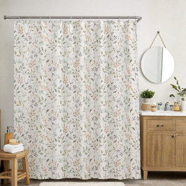 Elegant Wildflower Boho Duschvorhang