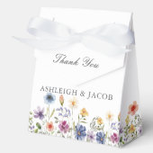 Elegant Wildflower Custom Spring Wedding Geschenkschachtel (Vorderseite)