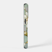 Elegant Wildflower iPhone daisy with Stained Glass iPhone Hülle (Rechte Seite)