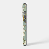 Elegant Wildflower iPhone daisy with Stained Glass iPhone Hülle (Linke Seite)